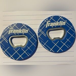 Original Franklin Sports Blue Bottle Opener Washers Replacements (Set of 2)